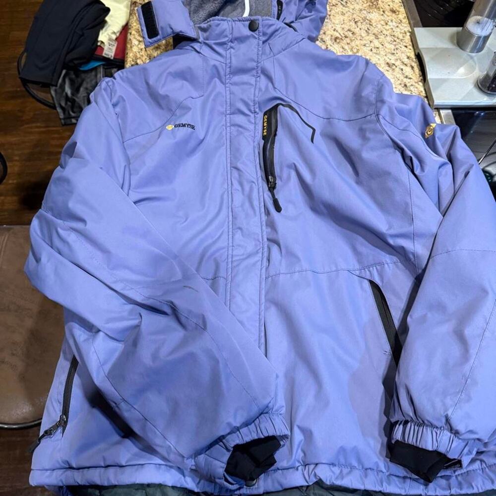Gemyse purple blue ski coat